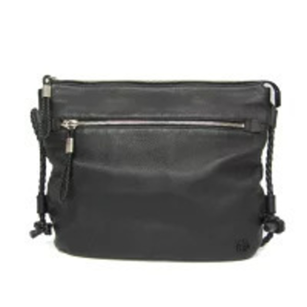 Gucci Interlocking GG Leather Shoulder Bag Black